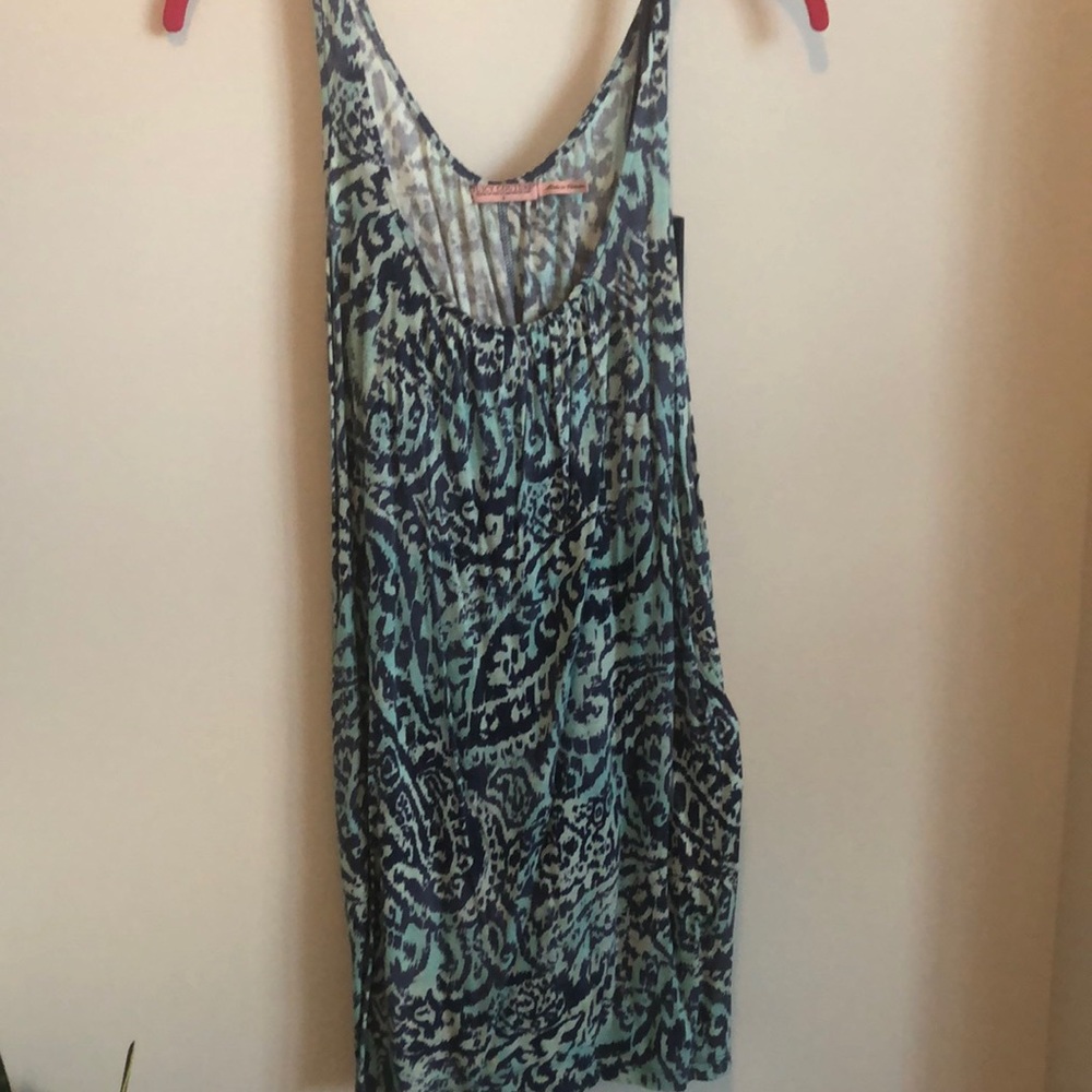 Blue tyedye dress